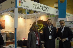 Bernhard Steinrücke, Head of Indo-German Chamber of Commerce, visits the Maleki stall